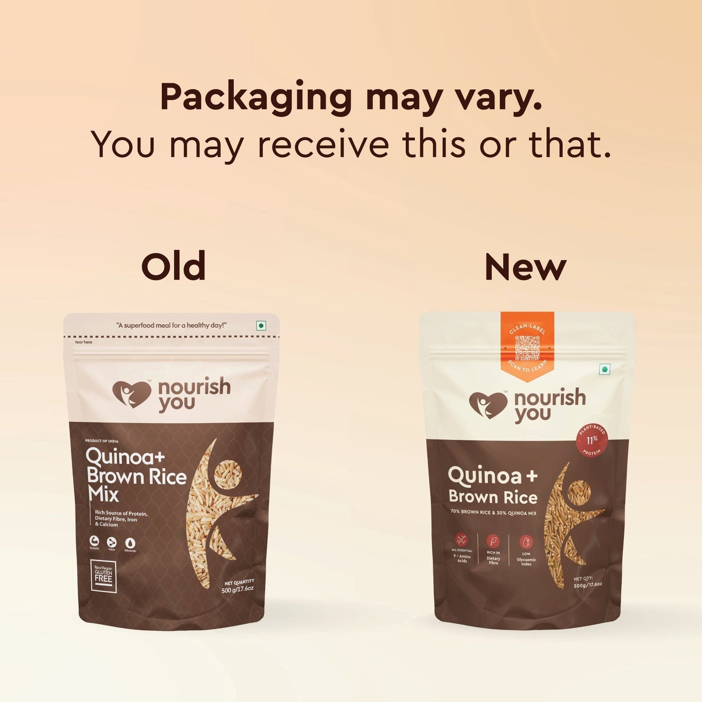 NOURISH YOU QUINOA WITH BROWN RICE MIX - 500G