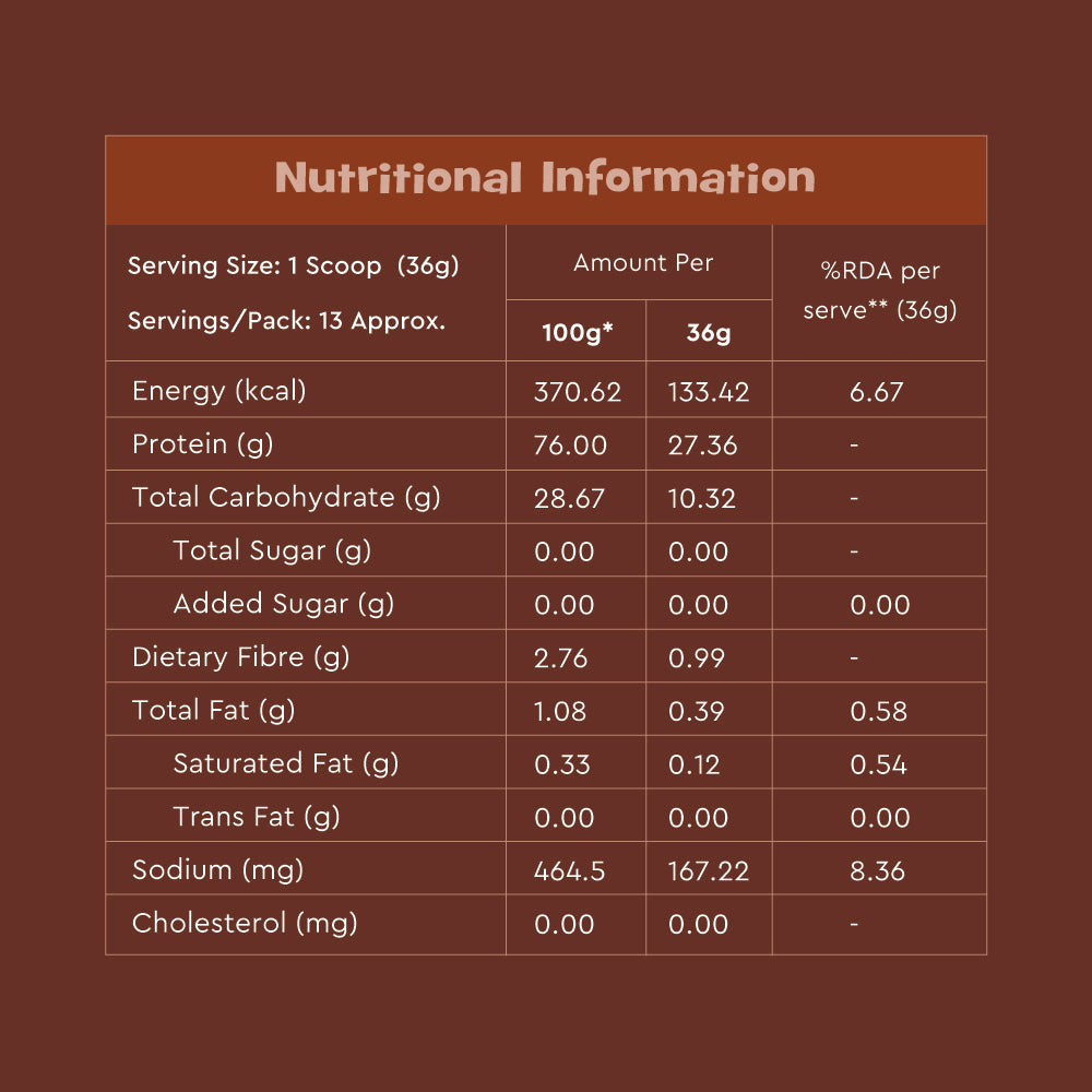 Nourish You 27g Per Serving Chocolate Plant based Protein Powder-500g | Pea, Brown Rice & Mung Bean Blend | Sweetened with Monk Fruit | Rich Cocoa Flavor | No Soy, No Artificial Flavours | Supports Muscle recovery |