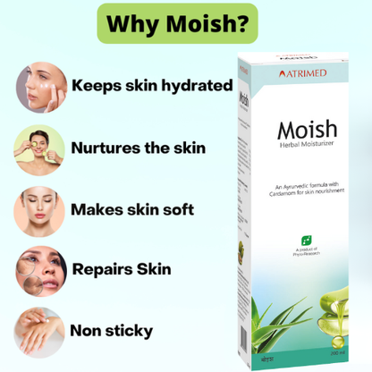 Atrimed Moish Herbal Moisturizer | Pack of 1 | 200ml