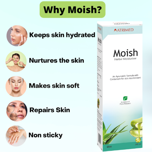 Atrimed Moish Herbal Moisturizer | Pack of 3 | 200ml Each