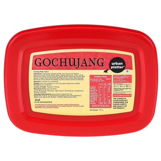 Urban Platter Classic Korean Gochujang, 170g [Hot Chilli Paste, Thick and Smooth, Unique Umami Flavour]