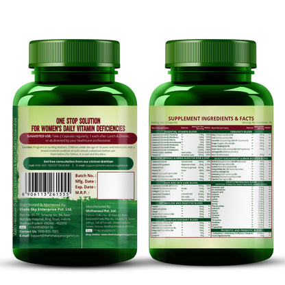 Vlado's Himalayan Organics Liposomal Multivitamin for Women || 60 Veg Capsules