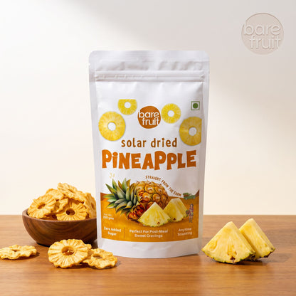 Barefruit Solar Dried Pineapple - 200G Pack