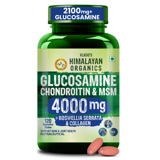 Vlado's Himalayan Organics Glucosamine Chondroitin MSM with Boswellia | 120 Tablets
