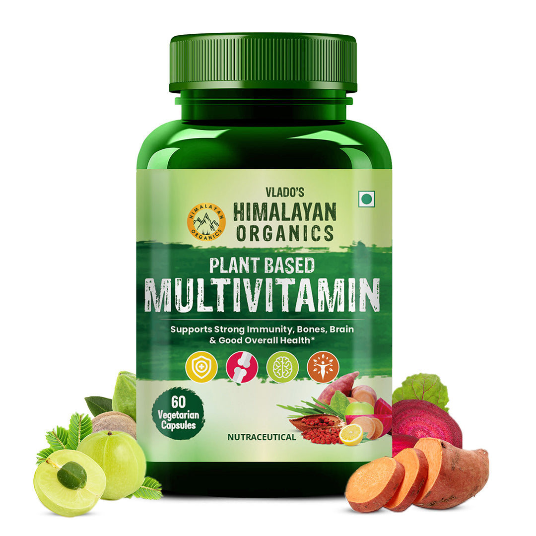 Vlado's Himalayan Organics Plant Based Multivitamin with 60+ Extracts- 60 Vegetarian Capsules