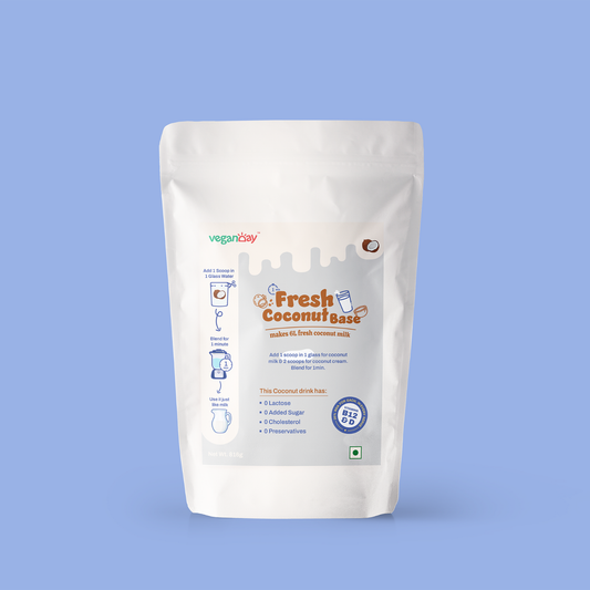 VeganDay Coconut Base (makes 6L Coconut Milk) | Fresh, Unsweetened & Plant-Based (PlantCa) | Just add water & blend | Dairy-free, Lactose-free | Zero added sugar, Zero Cholesterol, Zero Preservatives (6L Pack)