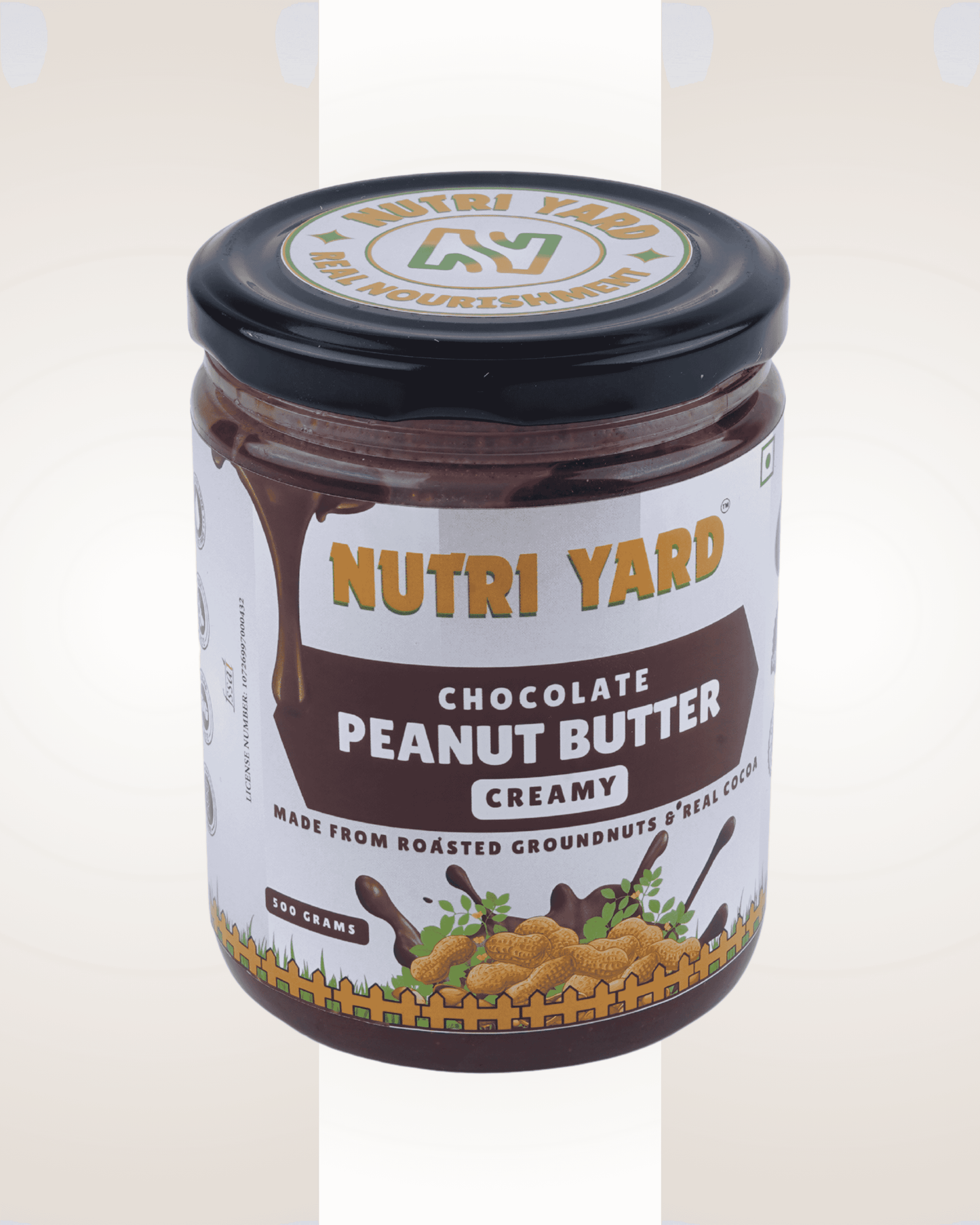Nutri Yard Chocolate Peanut Butter Creamy - 500gm