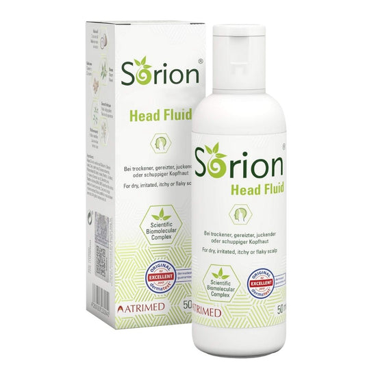 Atrimed Sorion Head Fluid | For Itchy scalp with long-lasting effects | Made with a special combination of Neem, Turmeric, Common Madder and Pala Indigo | 50 ml