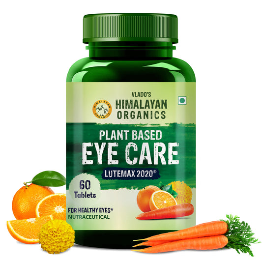 Vlado's Himalayan Organics Eye Care Supplement (Lutemax 2020, Orange Extract, Carrot Extract) - 60 Tablets