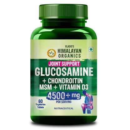 Vlado's Himalayan Organics Plant-Based Joint Support with Boswellia Serrata, Turmeric, Amla, Moringa & 10 Ayurvedic Herbs – 60 Veg Tablets