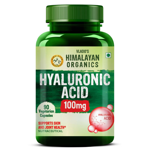 Vlado’s Himalayan Organics Hyaluronic Acid 100mg Supplement | 90 Veg Capsules