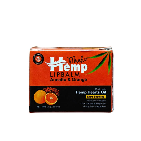 INDUS HEMP LIP BALM | ANNATTO & ORANGE | SPF 15 | FOR PLUMPER & SUPPLE LIPS