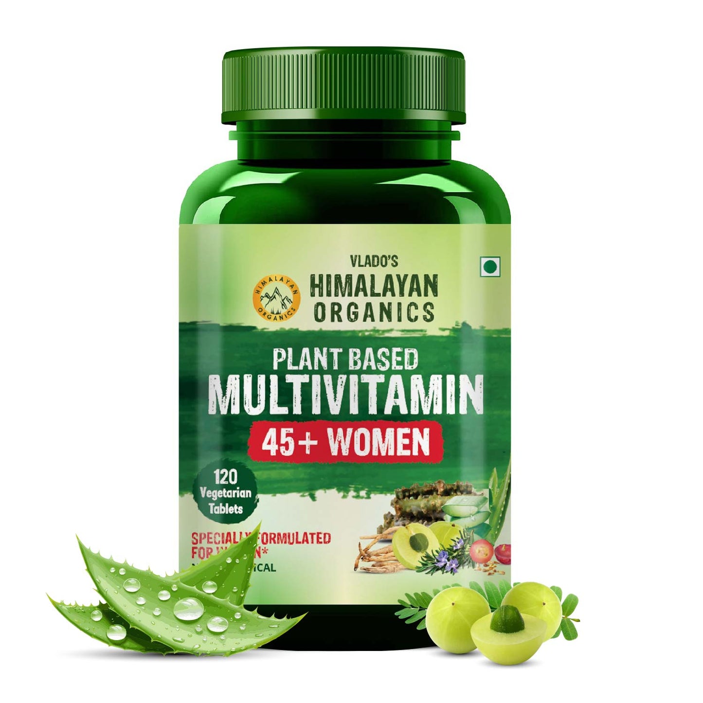 Vlado's Himalayan Organics Plant Based Multivitamin Women 45+ - 120 Veg Tablet
