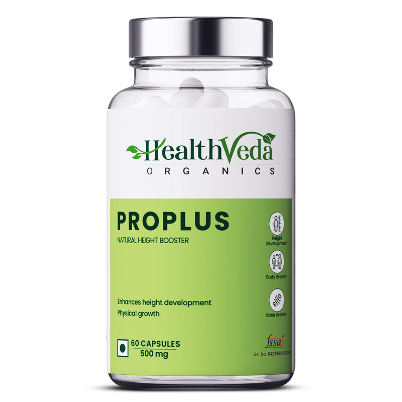Health Veda Organics ProPlus Natural Height Booster - 60 Veg Capsules