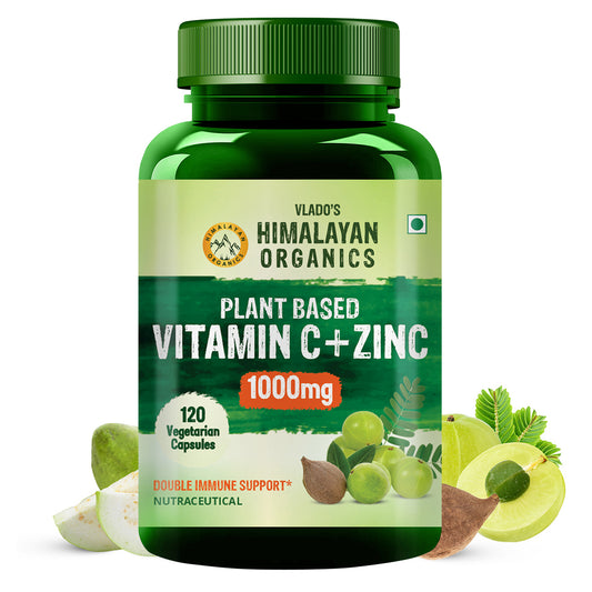 Vlado's Himalayan Organics Plant Based Vitamin C with Zinc - 120 Veg Capsules
