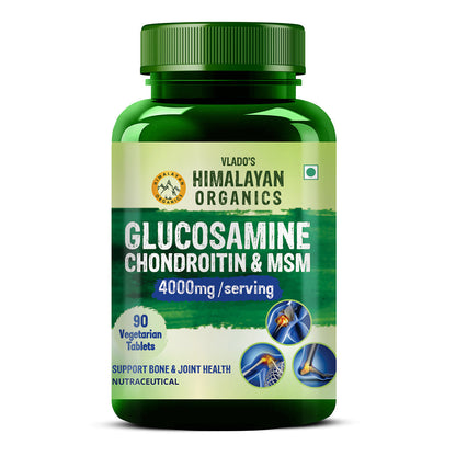 Vlado's Himalayan Organics Glucosamine Chondroitin MSM with Boswellia | 90 Tablets