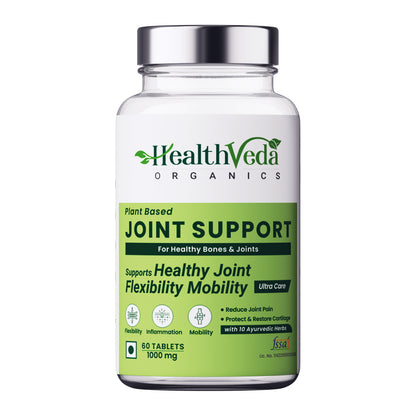 Health Veda Organics Plant Based Joint Support 1000 mg with Moringa Leaves Powder, Boswellia Serrata Powder | 60 Veg Tablets | Supports Healthy Joints & Bones