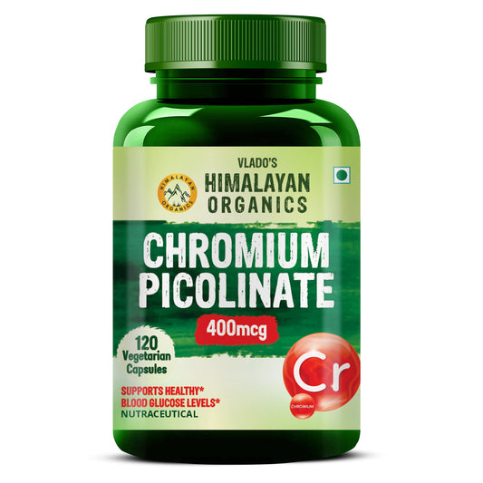 Vlado's Himalayan Organics Chromium Picolinate 400mcg 120 Veg Capsule