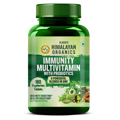 Vlado's Himalayan Organics Immunity Multivitamin with Probiotics - 180 Tablets