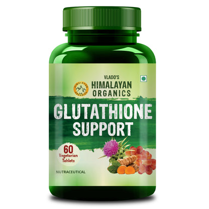 Vlado's Himalayan Organics Glutathione Builder with ( Vitamin C, E, B6 & Curcumin ) - 60 Veg Tablets