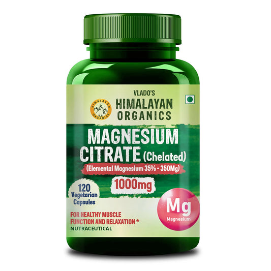 Vlado's Himalayan Organics Magnesium Citrate (Chelated) 1000mg - 120 Veg Capsules