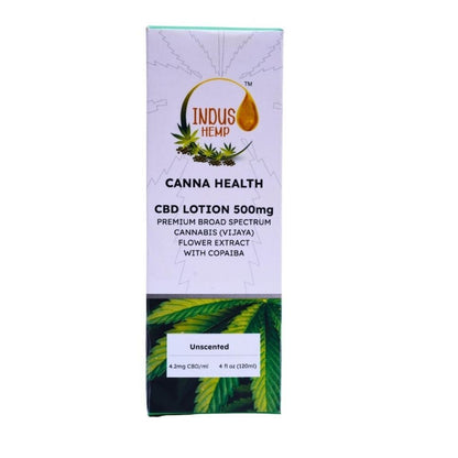INDUS HEMP CANNA HEALTH CBD LOTION 500mg – Unscented