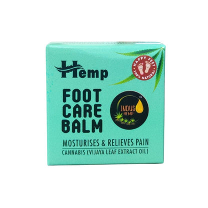 INDUS HEMP FOOT CARE BALM| MOISTURISES & RELIEVES PAIN | CANNABIS (VIJAYA LEAF EXTRACT OIL)