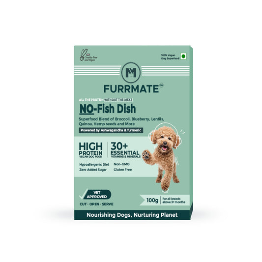 FURRMATE Fresh Wet Dog Food | Hypoallergenic & Gluten-free | NO-Fish Dish (300g)