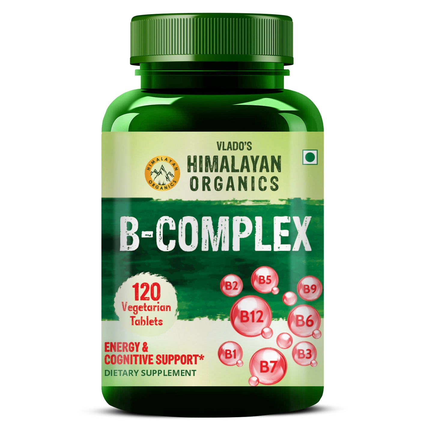 Vlado's Himalayan Organics B- Complex Supplement 120 Veg Tablets