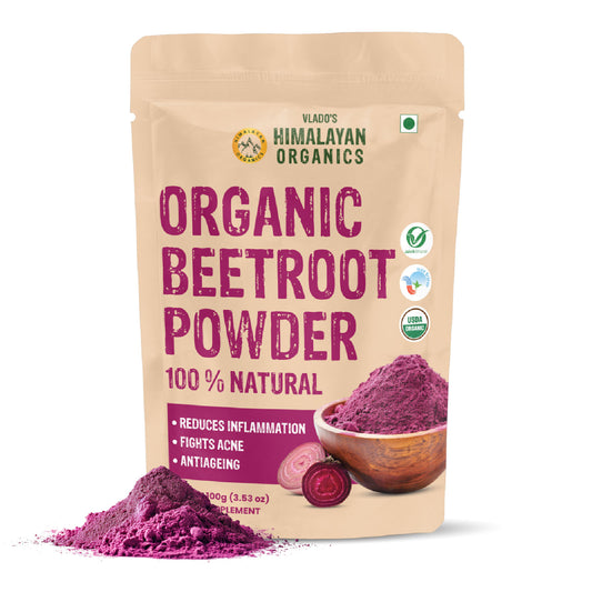 Vlado’s Himalayan Organics Beetroot Powder | 100% Pure & Natural | 100g