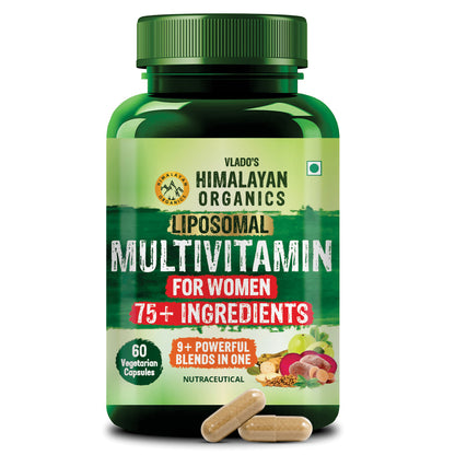 Vlado's Himalayan Organics Liposomal Multivitamin for Women || 60 Veg Capsules
