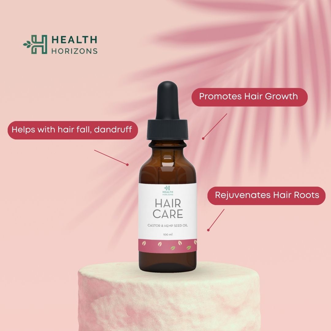 Health Horizons Hair Care, Castor and Hemp Seed Oil (100ml)