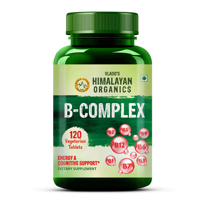 Vlado's Himalayan Organics B- Complex Supplement 120 Veg Tablets