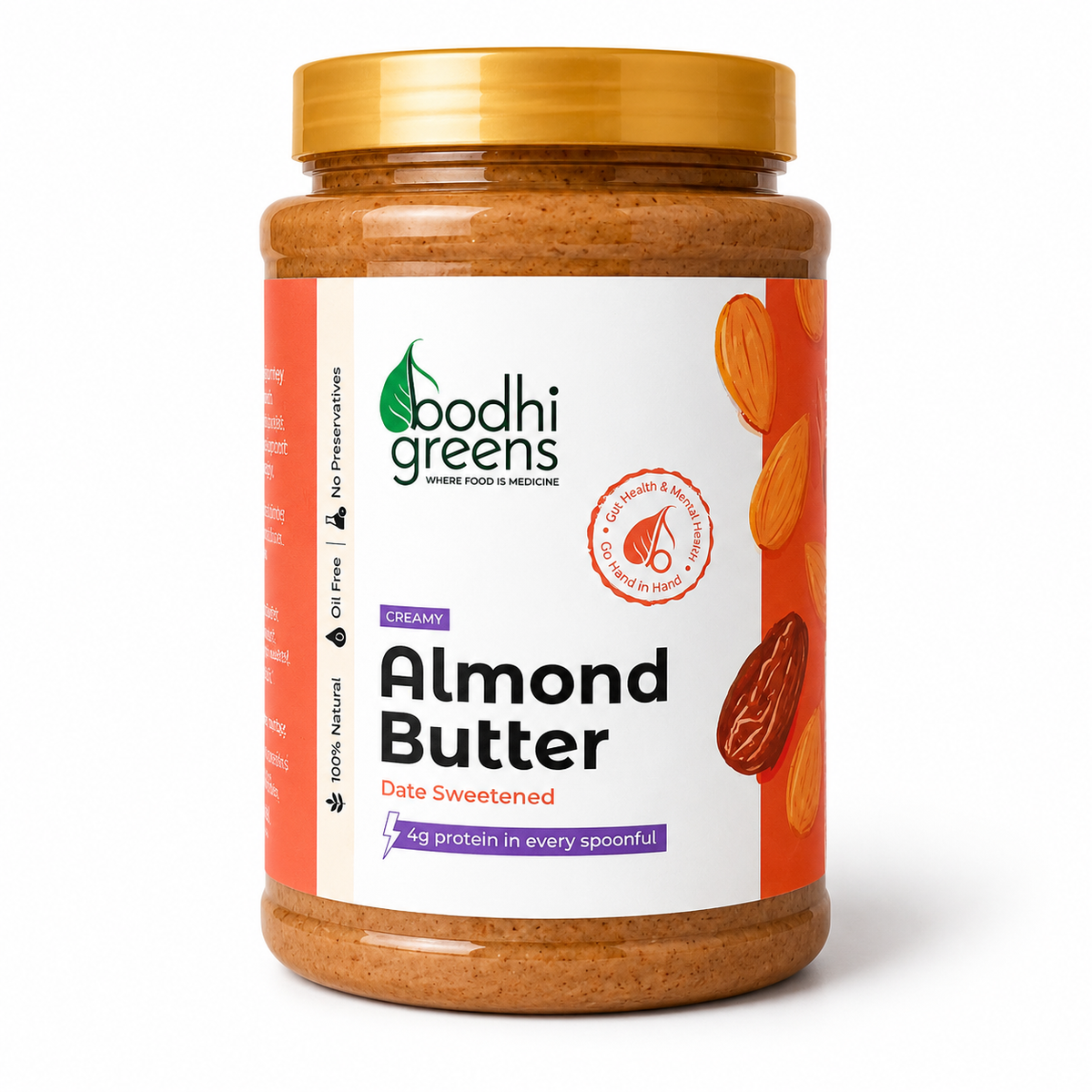 Bodhi Greens Almond Butter | Date Sweetened | 1kg