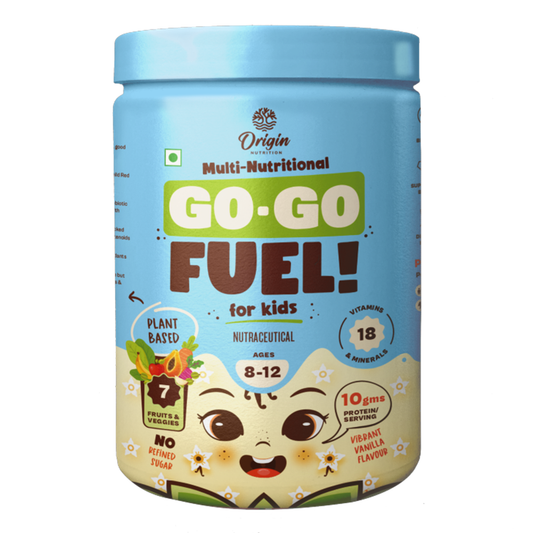 Origin Nutrition Multi Nutritional, Vanilla drink for kids with 10gm Plant-Based Protein ages 8-12, 400g