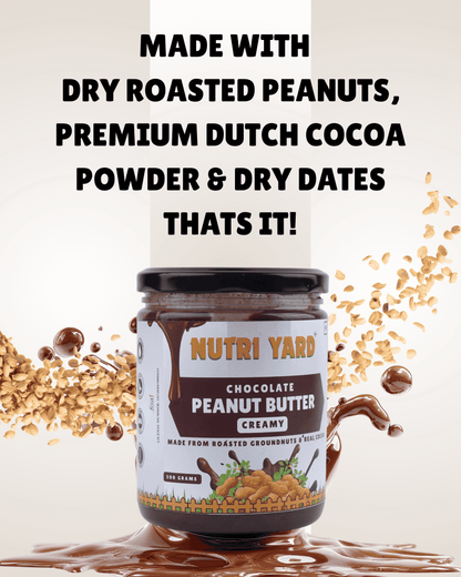 Nutri Yard Chocolate Peanut Butter Creamy - 500gm