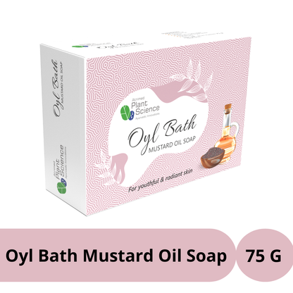 Atrimed Plant Science Oyl Bath Mustard Oil Soap | For Youthful & Radiant Skin 75g (Pack of 3)