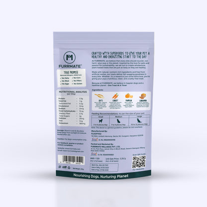 FURRMATE Veg Treats for Dogs (2x100g) | Gluten-Free | Made with Oats