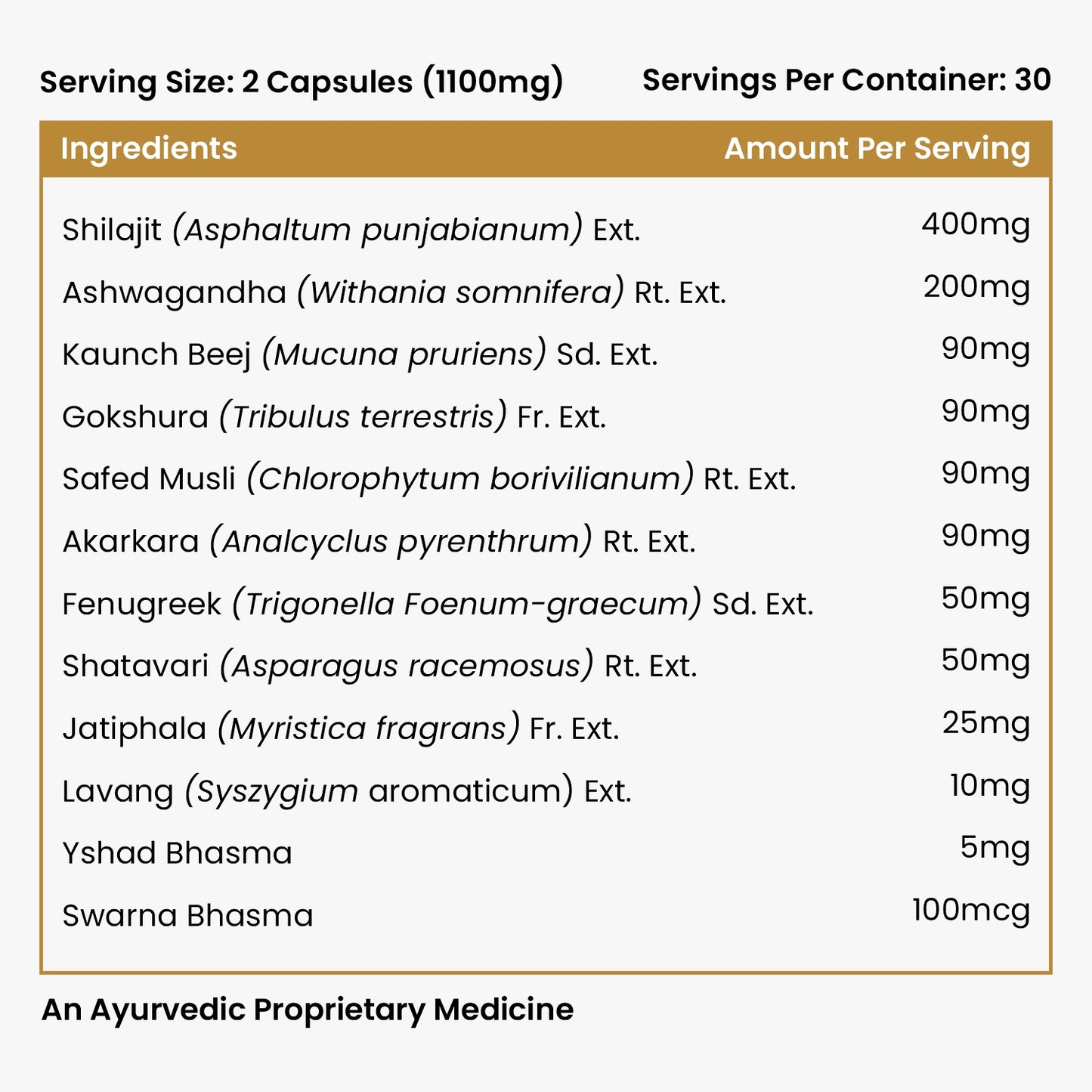 Vlado’s Himalayan Organics Shilajit Gold with Swarna Bhasma & 10+ Herbs | 60 Veg Capsules