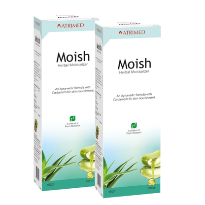 Atrimed Moish Herbal Moisturizer | Pack of 2 | 200ml Each