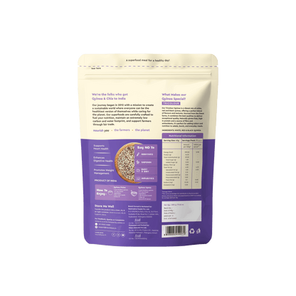 NOURISH YOU Raw Gluten-Free Tricolor Breakfast Quinoa (500g).