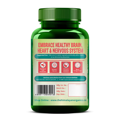 Vlado's Himalayan Organics Methylcobalamin Vitamin B12 1500mcg - 90 Veg Tablets