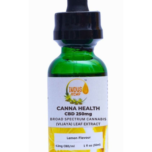 INDUS HEMP CANNA HEALTH CBD 250mg – Lemon Flavour 30ml