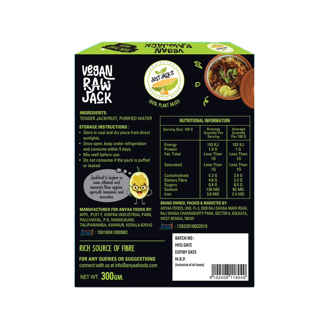 Just Jack It Vegan Raw Jack (300g)