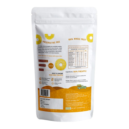 Barefruit Solar Dried Pineapple - 200G Pack