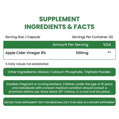 Vlado's Himalayan Organics Apple Cider Vinegar Supplement - 90 Veg Capsules
