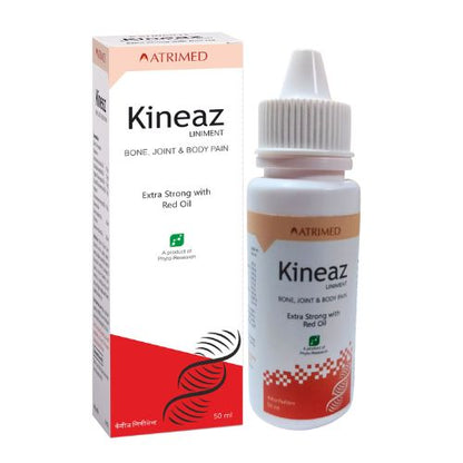 Atrimed Kineaz Pain Relief Oil – Extra Strong with Red Oil – For Muscle, Joint, Knee, Back, Body Pain & Headache – Ayurvedic, Natural, Fast-Acting, 50 ml (pack of 1)