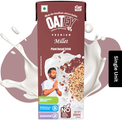 Oatey Premium Millet Milk Plant-Based Vegan Milk, 200ml