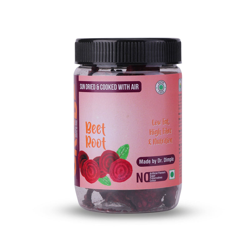 Grabz Air fried Beetroot Crips 50 grams  (Dehydrated, Cooked with air, Sprinkled olive oil) Munching