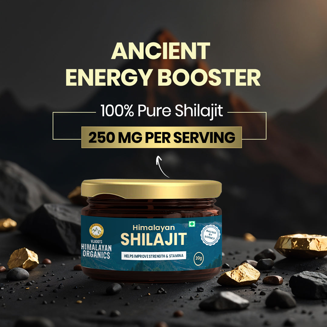 Vlado’s Himalayan Organics Pure Shilajit Resin | 75% Fulvic Acid | 20g